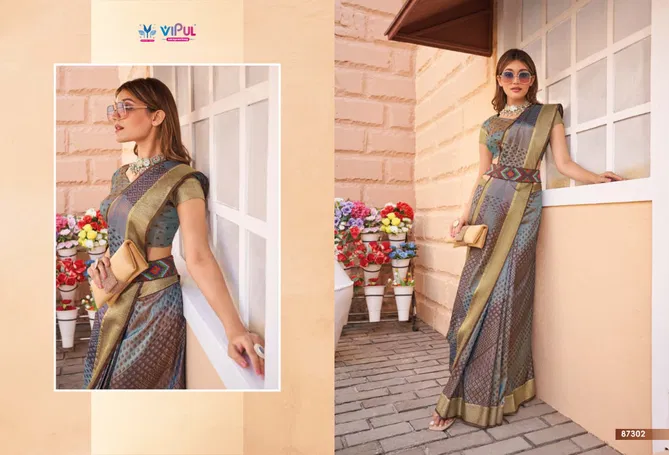 Verna Silk By Vipul Silk Casual Wear Saree Orders In India